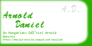 arnold daniel business card